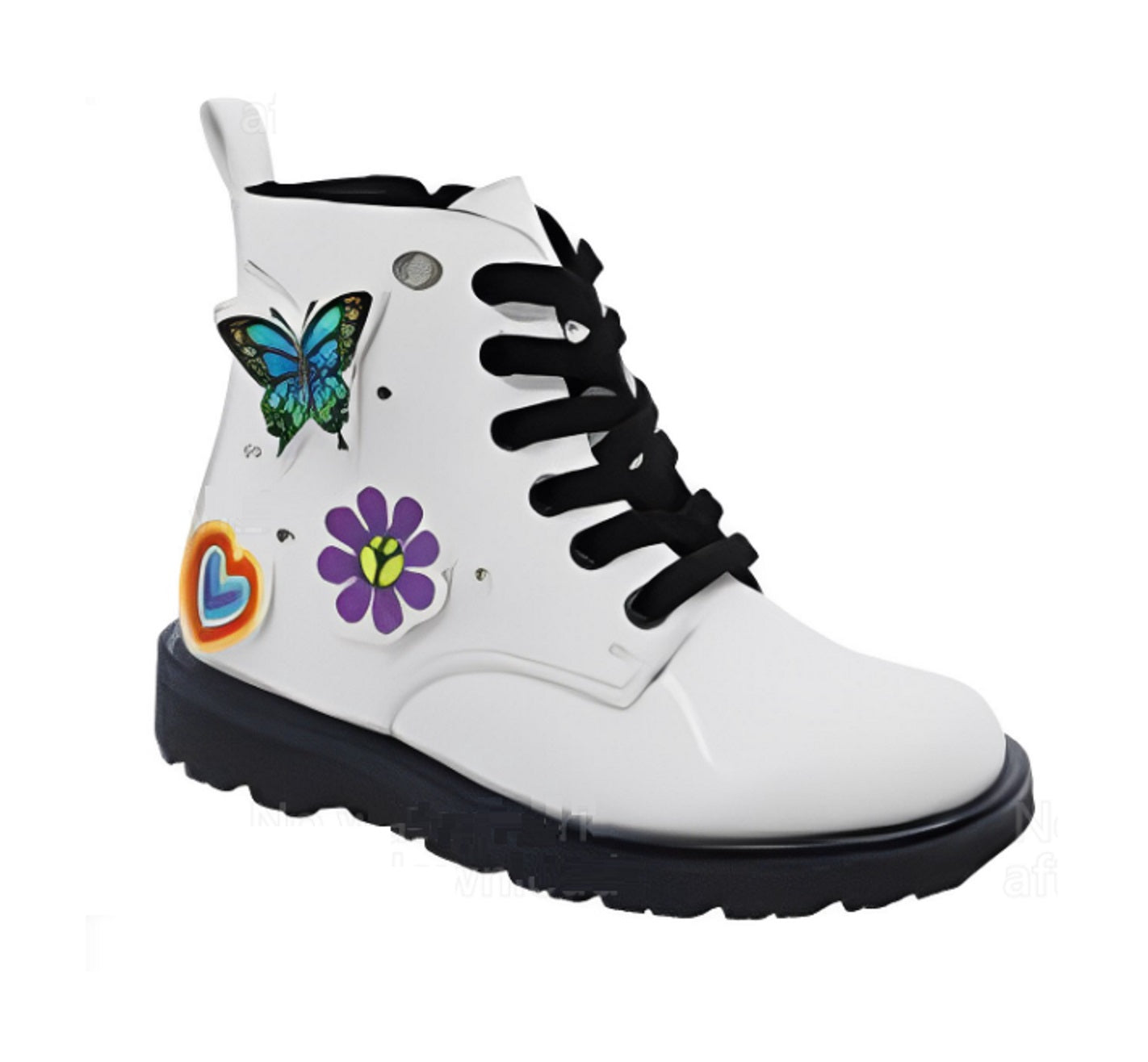 Foto 1 | Botas para Niña Coqueta Charol Blanco