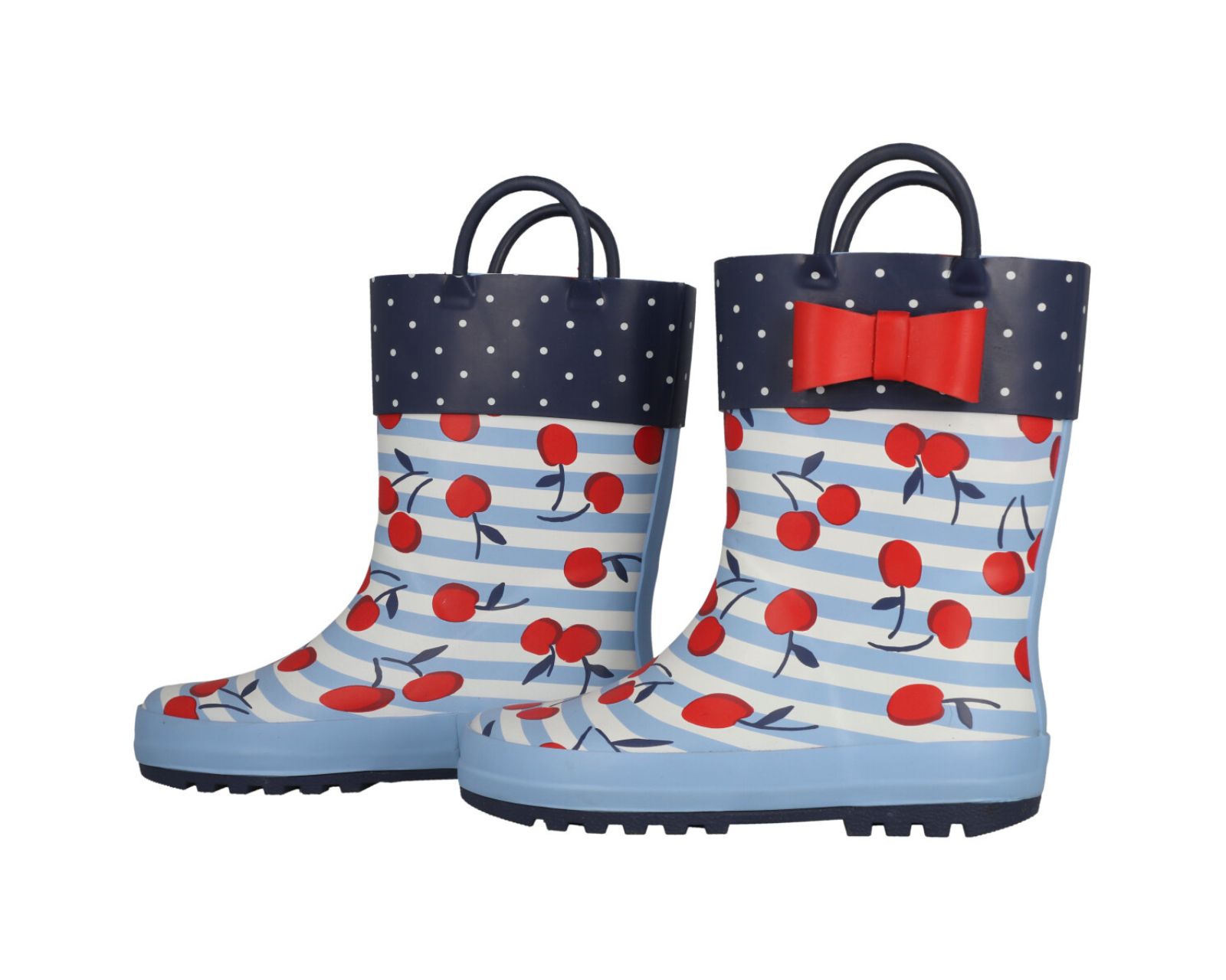 Foto 3 pulgar | Botas de Lluvia Baby Room RB0201 Multicolor Diseño de Cerezas para Niña