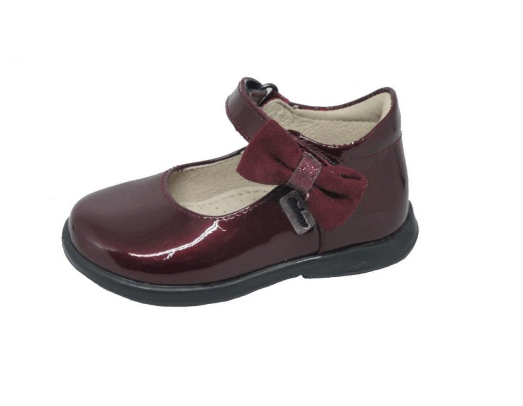 Foto 1 | Zapatos de Charol Coloso Vino para Niña