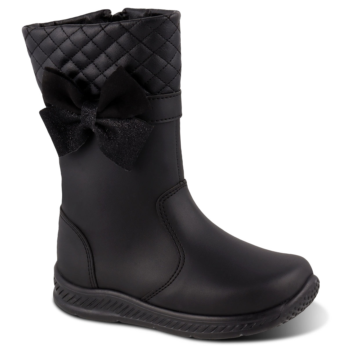 Foto 2 pulgar | Botas Casuales Lucho Negras para Niña