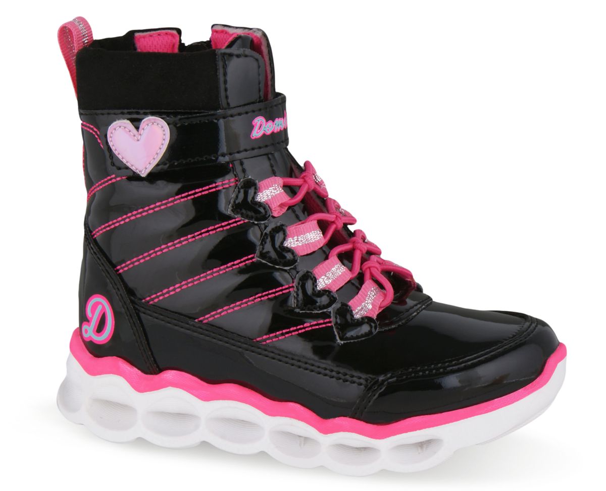Foto 2 pulgar | Botas Dominiq Negras para Niña