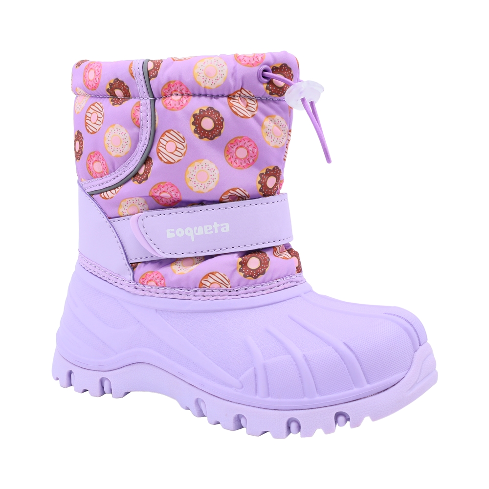 Foto 2 pulgar | Botas de Lluvia Coqueta Moradas para Niña