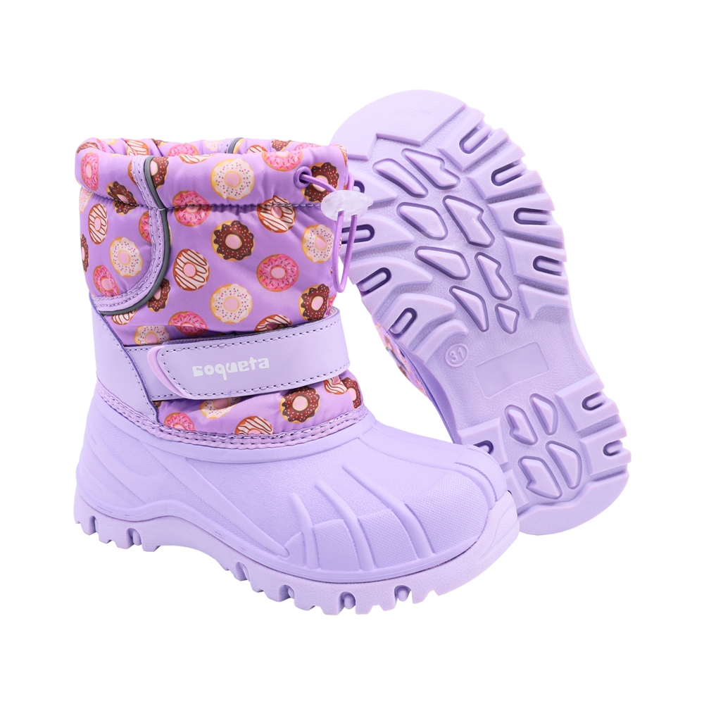 Foto 6 pulgar | Botas de Lluvia Coqueta Moradas para Niña