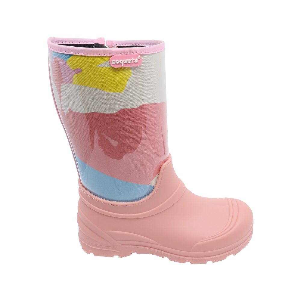 Foto 3 pulgar | Botas de Lluvia Coqueta Rosa para Niña