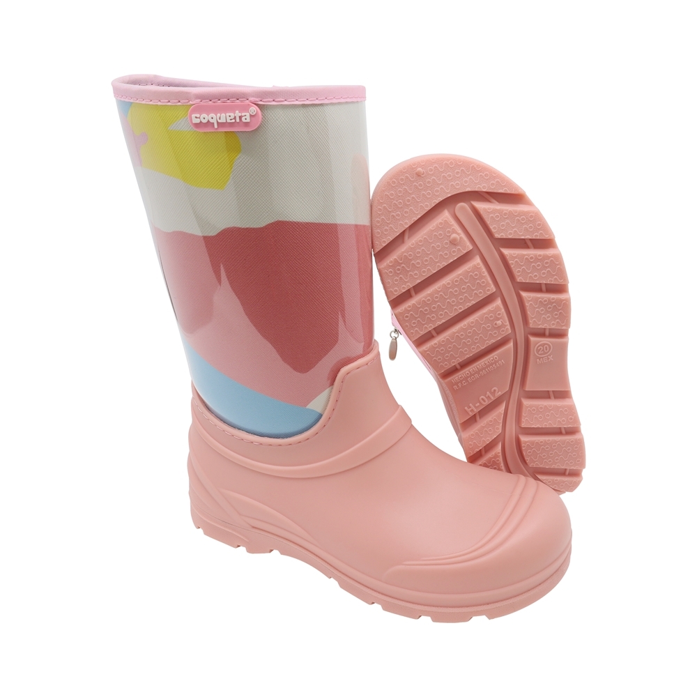 Foto 6 pulgar | Botas de Lluvia Coqueta Rosa para Niña