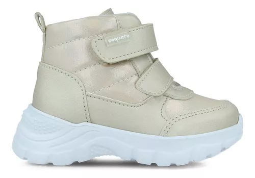 Bota Coqueta 93801 S Casual Sintético Oro Niña