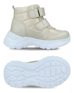 Foto 5 | Bota Coqueta 93801 S Casual Sintético Oro Niña