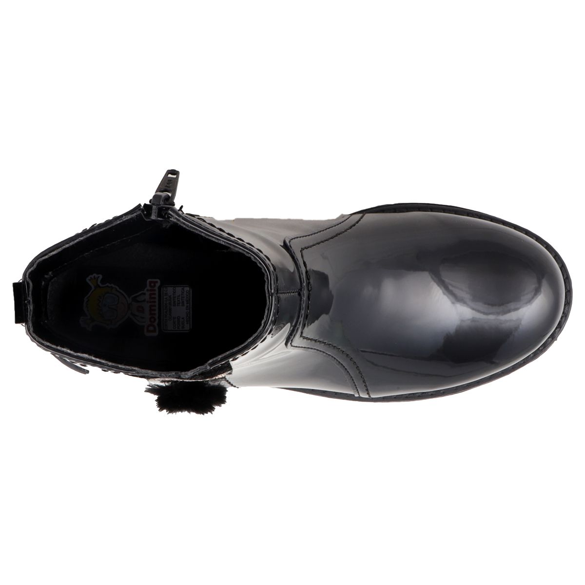 Foto 4 | Bota Dominiq 1438 Color Charol Negro Para Niña