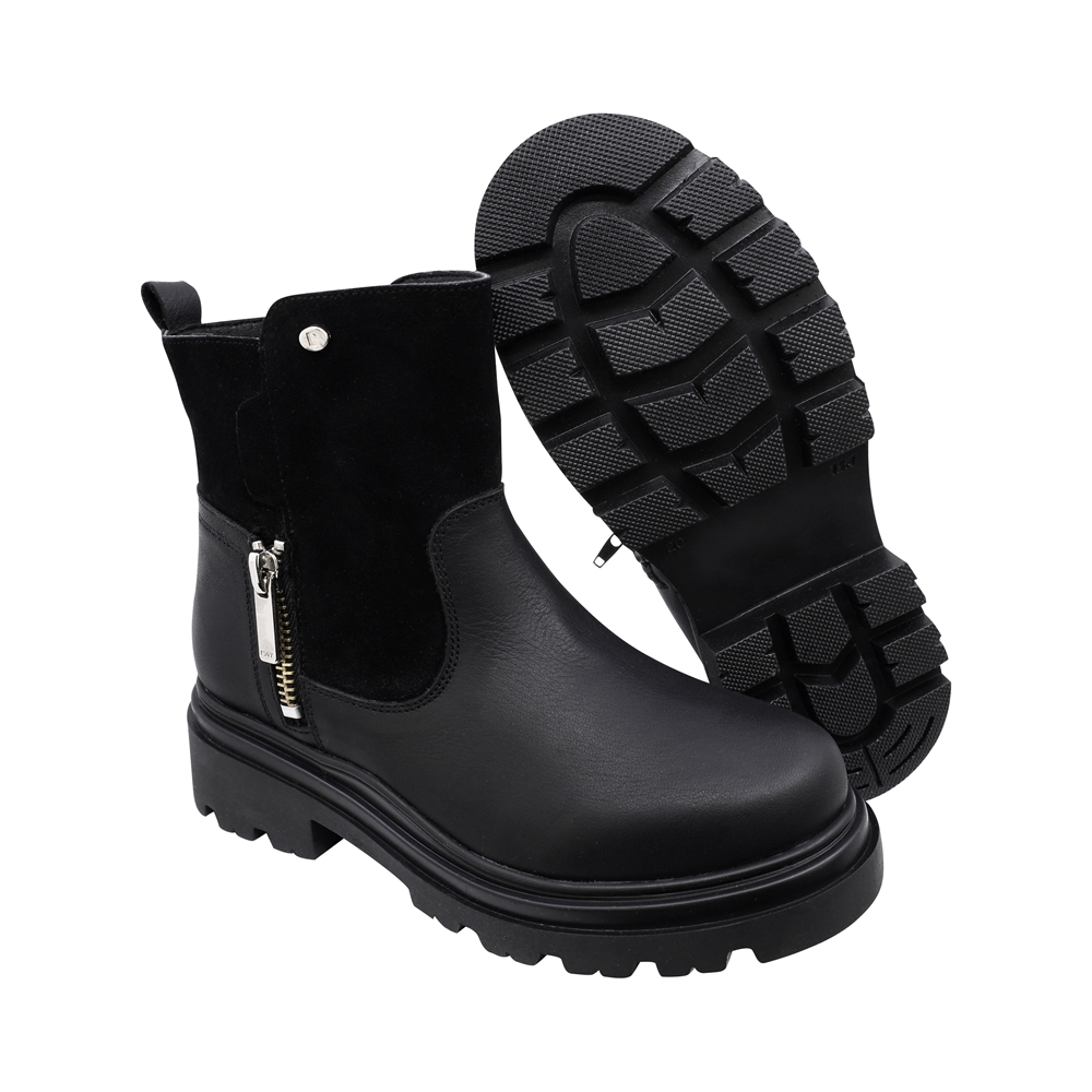 Foto 6 | Bota De Piel Para Niña Coqueta 431601-a Negro