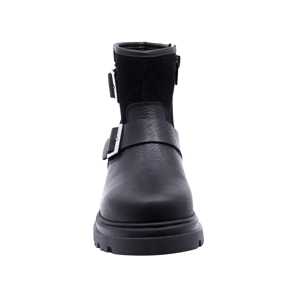 Foto 4 pulgar | Bota De Piel Para Niña Coqueta 431600-a Negro