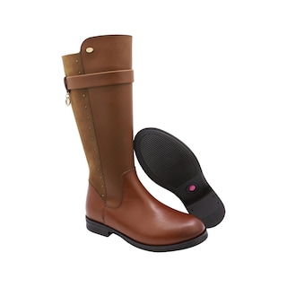 Foto 6 | Bota Larga Coqueta 92914-m color Miel para Niña