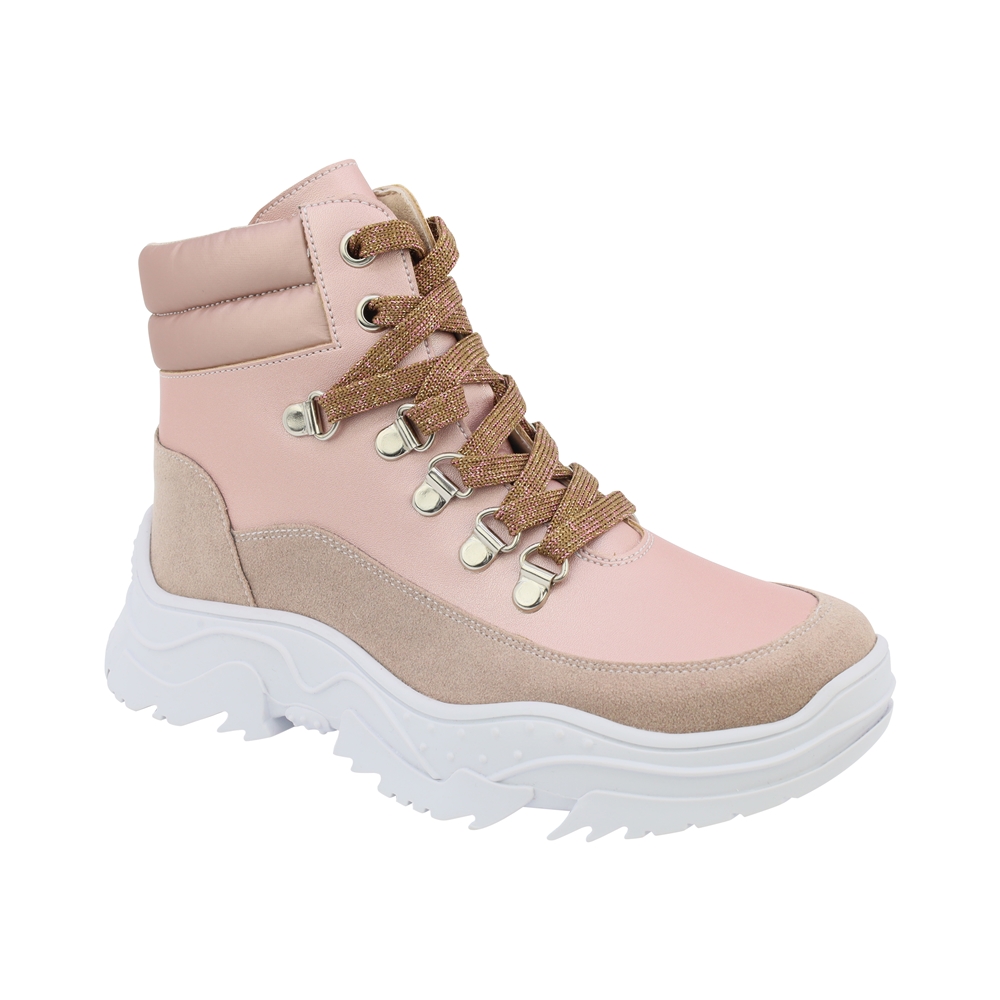 Foto 1 | Bota Para Niña Con Ajuste De Agujetas Coqueta 431303-i Rosa