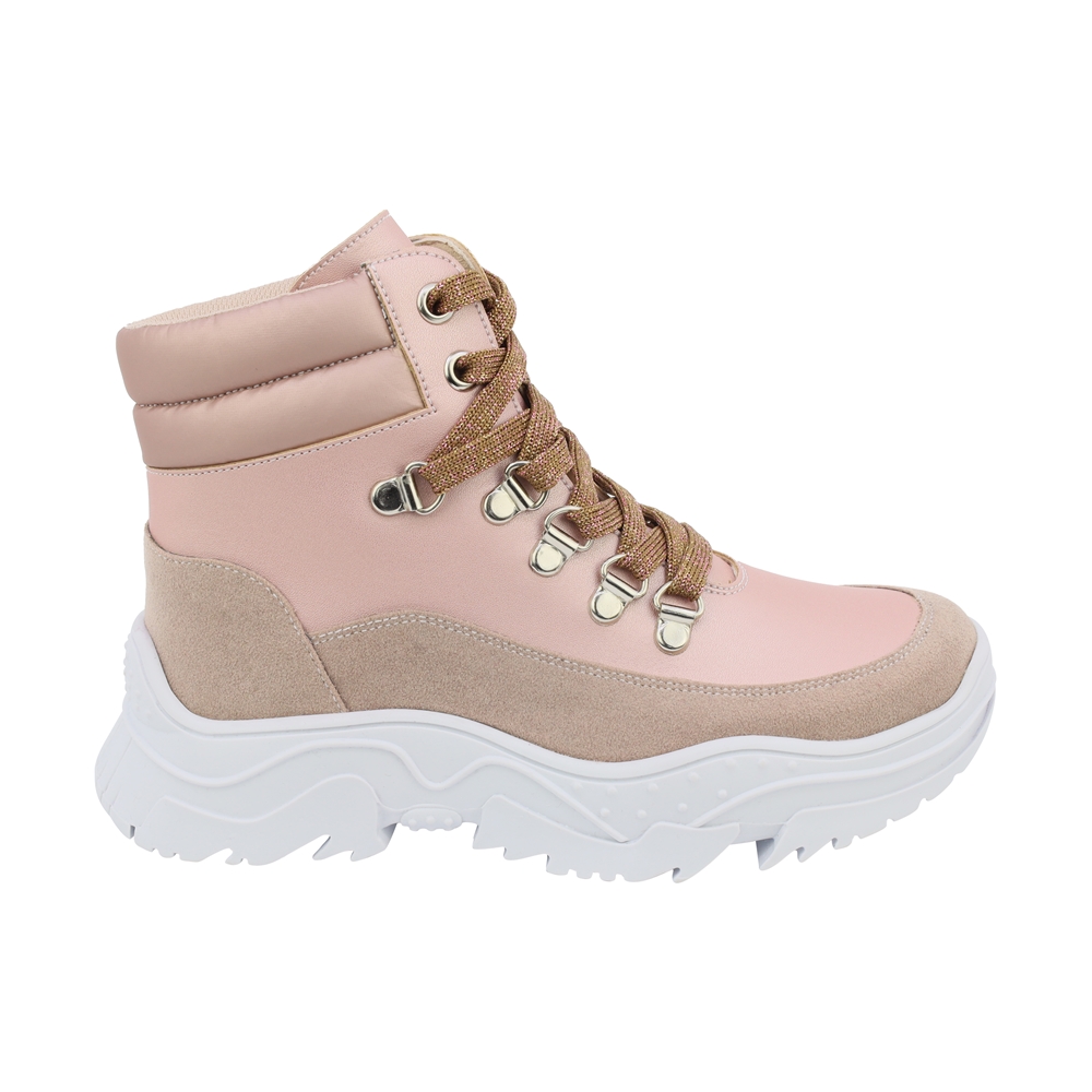 Foto 3 pulgar | Bota Para Niña Con Ajuste De Agujetas Coqueta 431303-i Rosa
