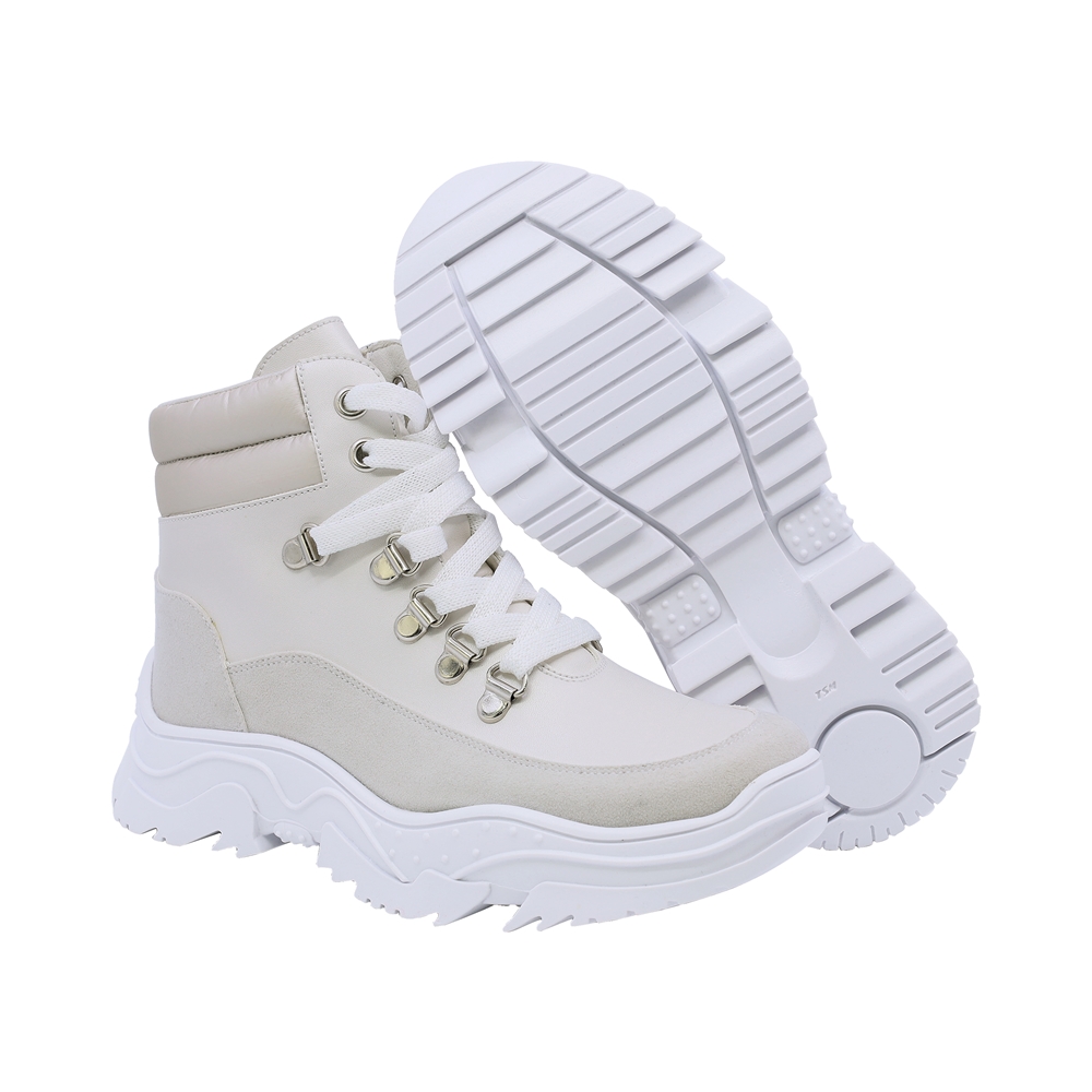 Foto 7 pulgar | Bota Para Niña Con Ajuste De Agujetas Coqueta 431303-y Perla