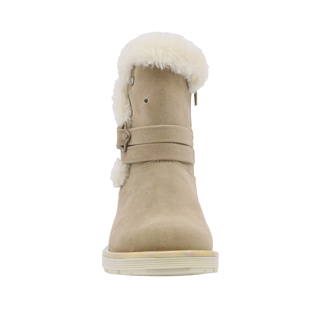 Foto 4 pulgar | Bota De Invierno Para Niña Coqueta 93604-l Beige Con Luces