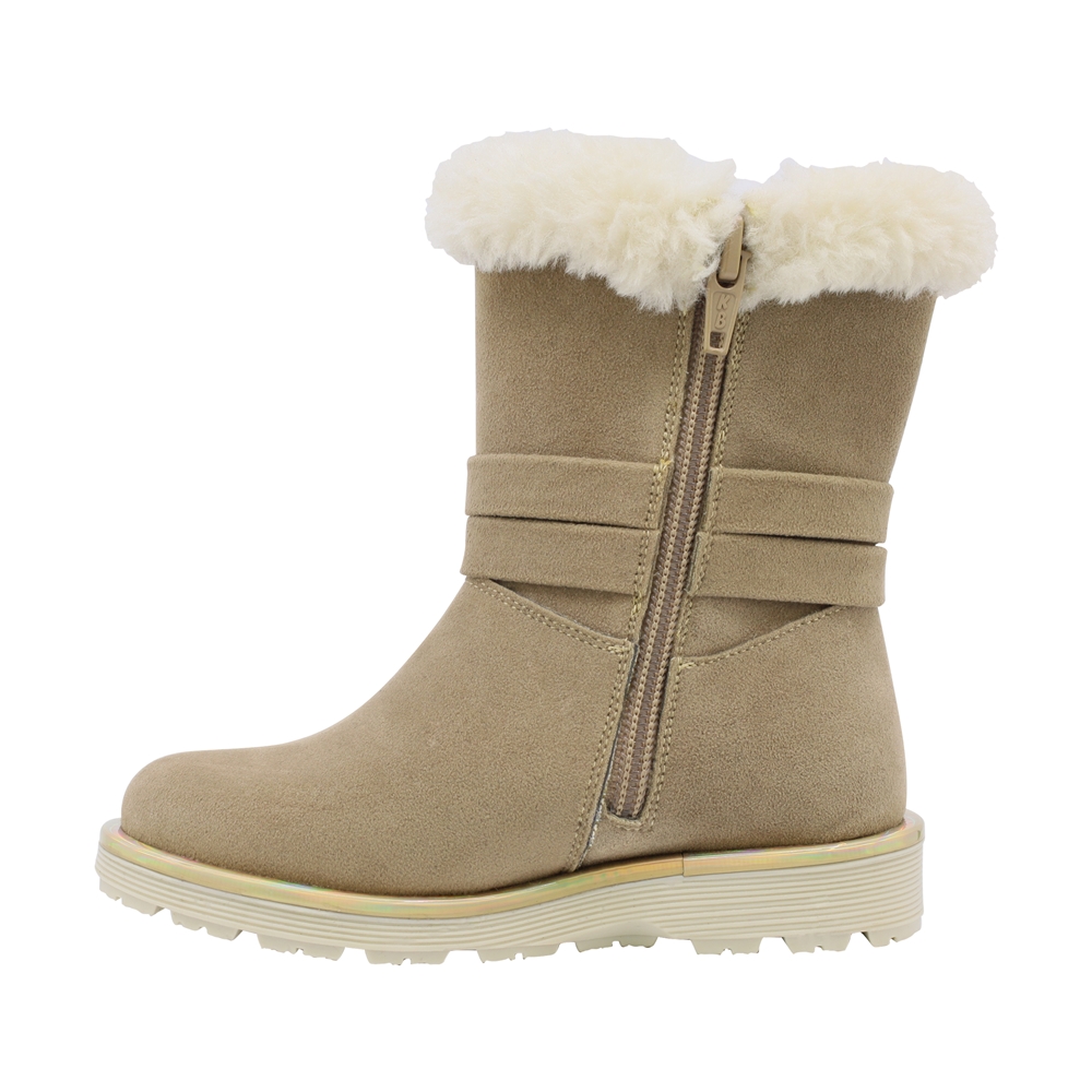 Foto 6 pulgar | Bota De Invierno Para Niña Coqueta 93604-l Beige Con Luces