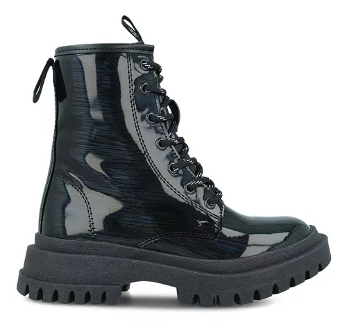 Foto 1 | Bota-botín Tropicana 64001 Niña Charol-sintético Negro Urbano
