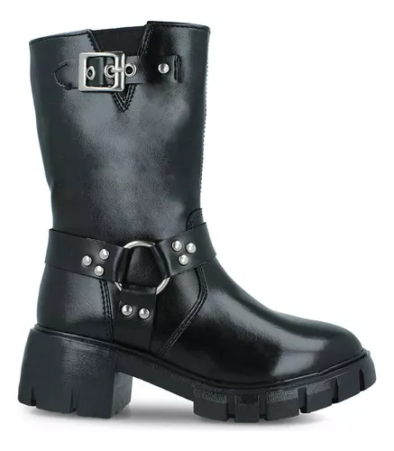 Foto 2 pulgar | Bota Alta Tropicana 890016 Niña Sintético Negro Urbano