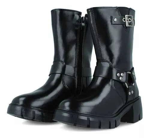 Foto 4 pulgar | Bota Alta Tropicana 890016 Niña Sintético Negro Urbano