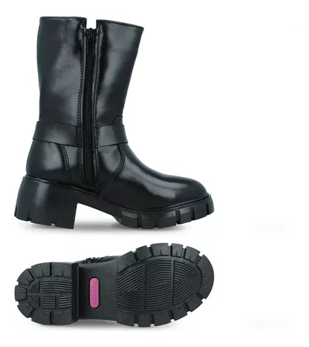 Foto 5 | Bota Alta Tropicana 890016 Niña Sintético Negro Urbano