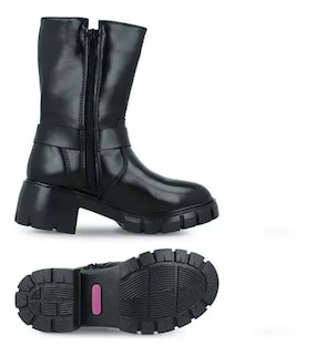 Foto 5 | Bota Alta Tropicana 890016 Niña Sintético Negro Urbano