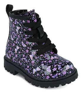 Foto 2 | Bota-botín Tropicana 32333 Niña Charol Negro-morado Urbano