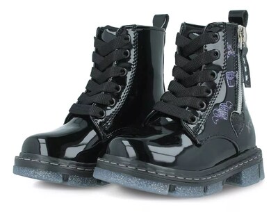 Foto 4 | Bota-botín Zapakids Zk5115 Niña Urbana Charol Negro
