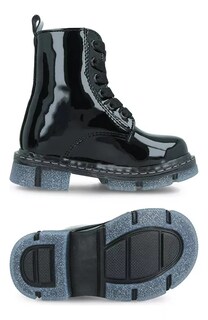 Foto 6 | Bota-botín Zapakids Zk5115 Niña Urbana Charol Negro