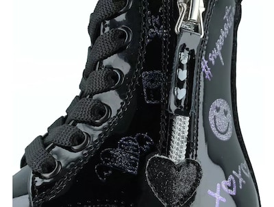 Foto 7 | Bota-botín Zapakids Zk5115 Niña Urbana Charol Negro