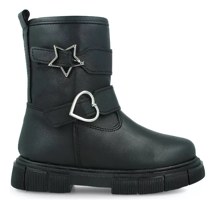 Foto 1 | Botas-botines Zapakids Zk638 Niña Sintético Negro Casual