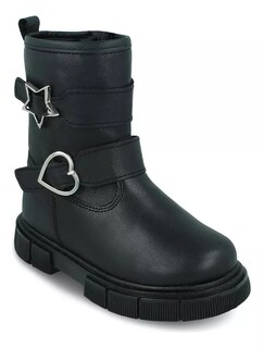 Foto 2 | Botas-botines Zapakids Zk638 Niña Sintético Negro Casual