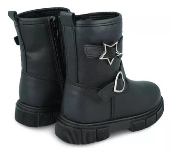 Foto 4 | Botas-botines Zapakids Zk638 Niña Sintético Negro Casual