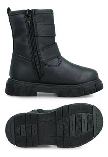 Foto 5 | Botas-botines Zapakids Zk638 Niña Sintético Negro Casual