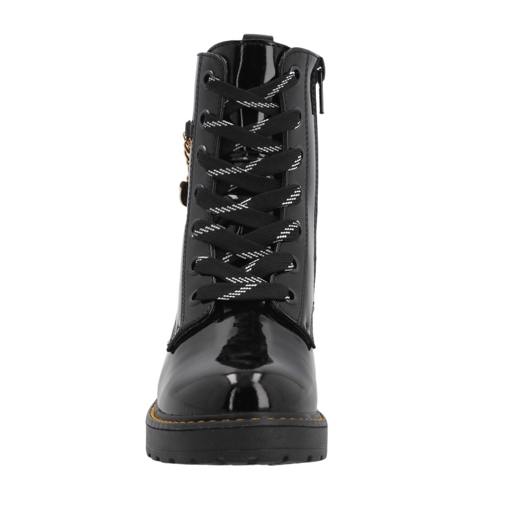 Foto 5 | Botas Bambino N5688 Botines Para Niña Negro Charol Casuales Talla 18 A 23