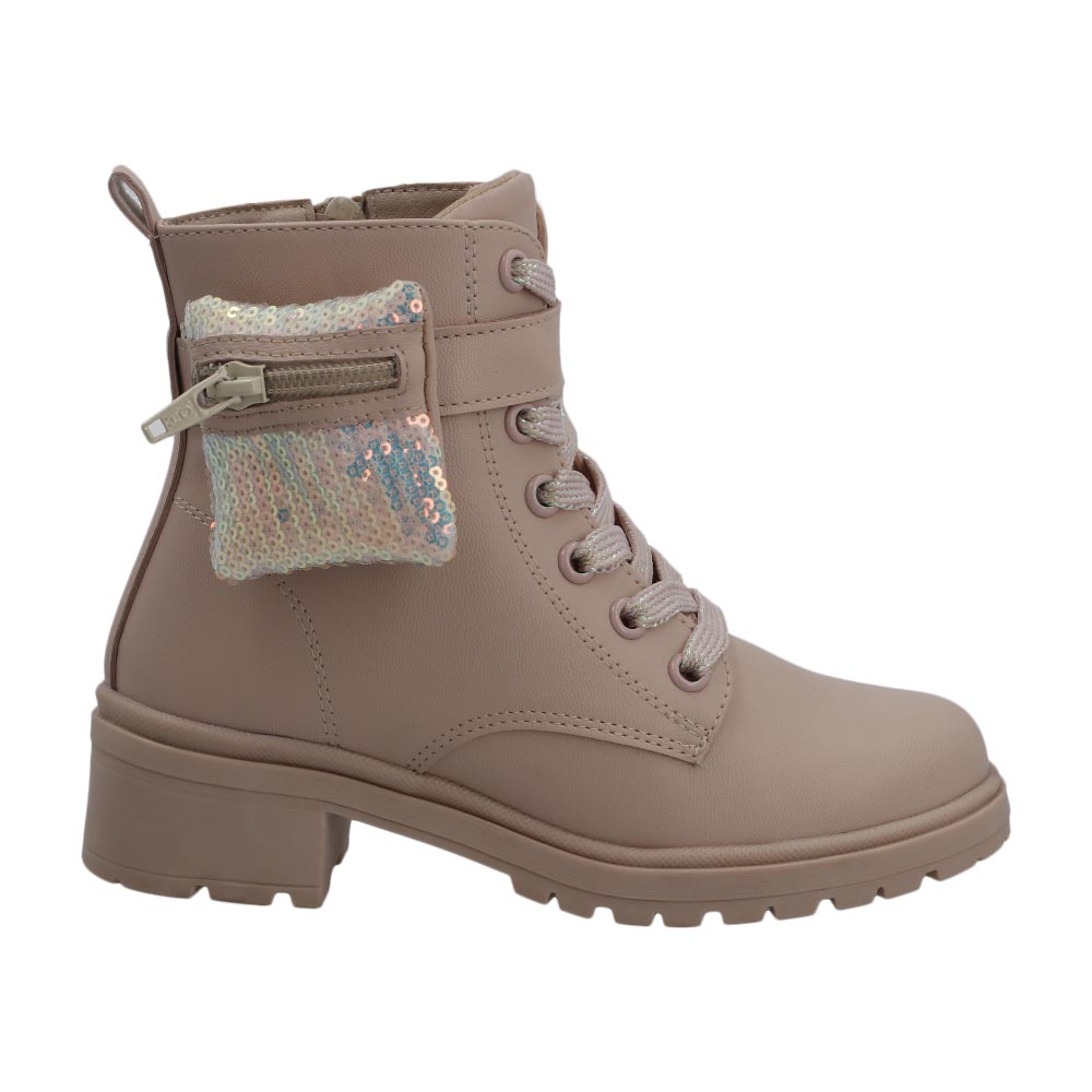 Foto 3 pulgar | Botas Bambino N6123 Botines Para Niña Color Nutty Casuales Talla 18 A 23