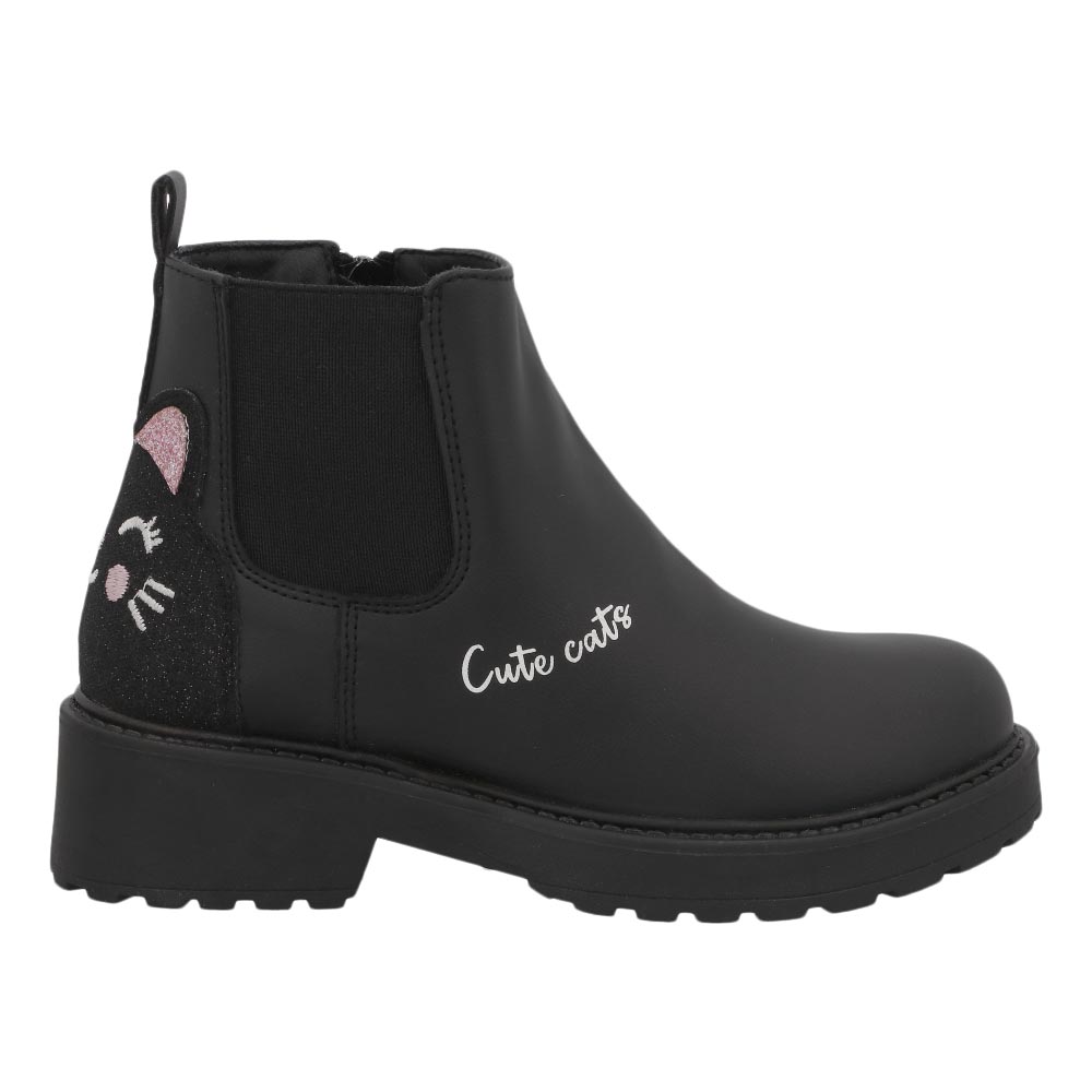 Foto 3 pulgar | Botas Bambino N5693 Botines Negro Para Niña Casuales Talla 18 A 23