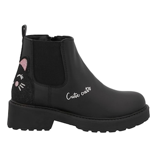Foto 2 | Botas Bambino N5693 Botines Negro Para Niña Casuales Talla 18 A 23