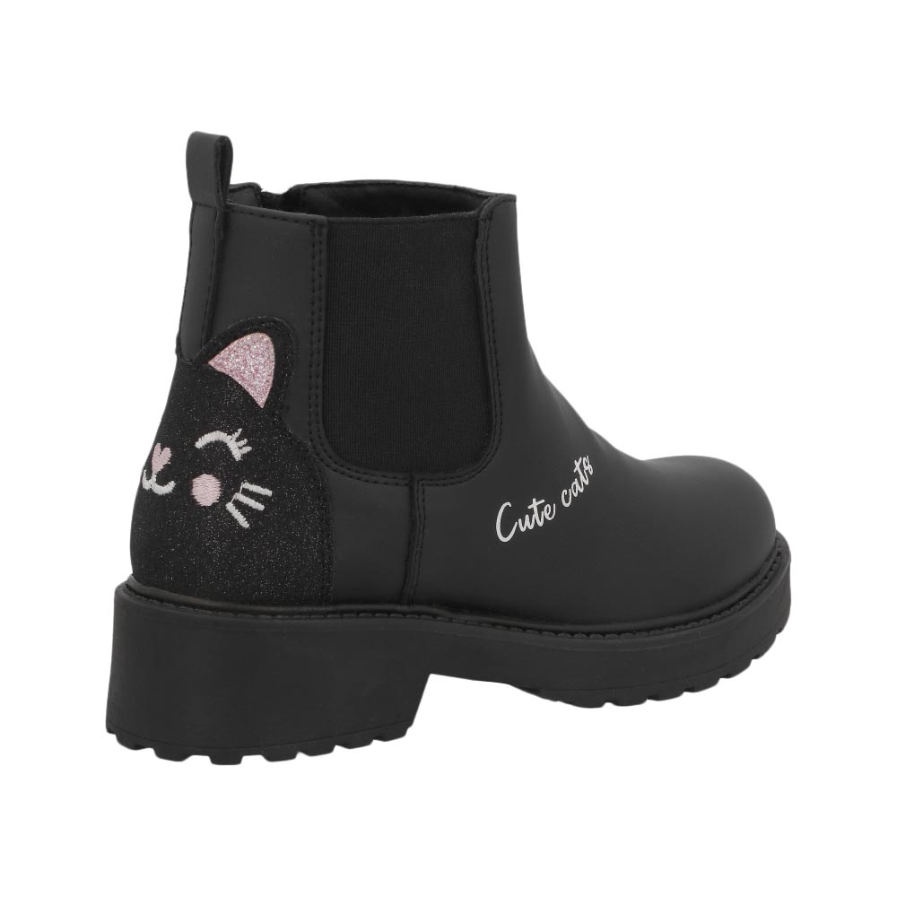 Foto 4 pulgar | Botas Bambino N5693 Botines Negro Para Niña Casuales Talla 18 A 23