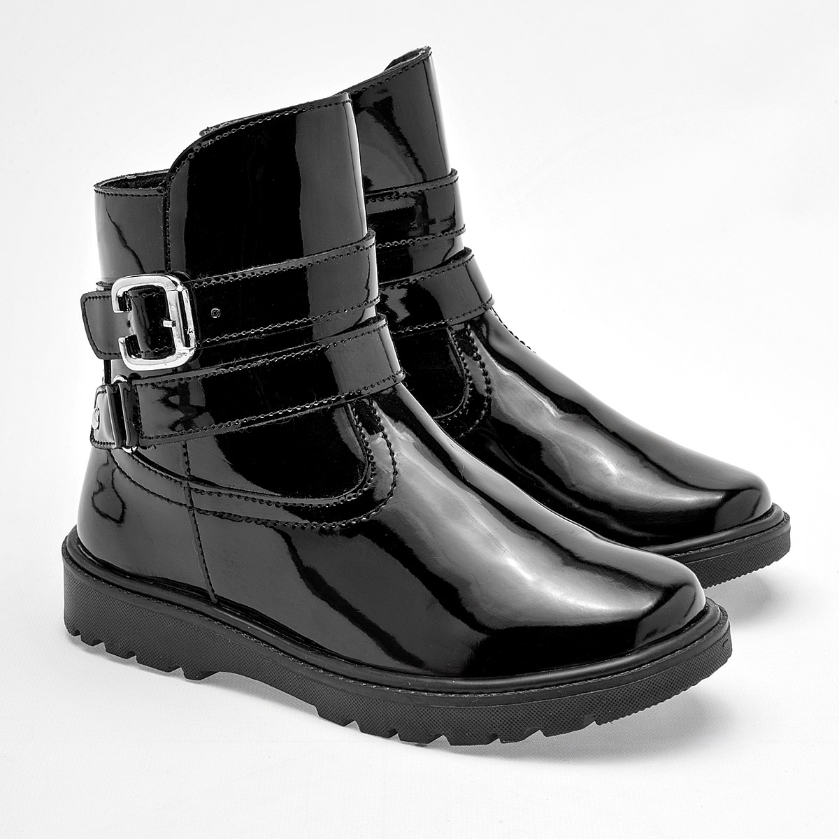 Foto 3 pulgar | Bota Yondeer Negro Charol para Niña