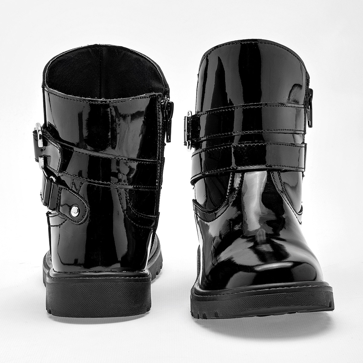 Foto 4 pulgar | Bota Yondeer Negro Charol para Niña