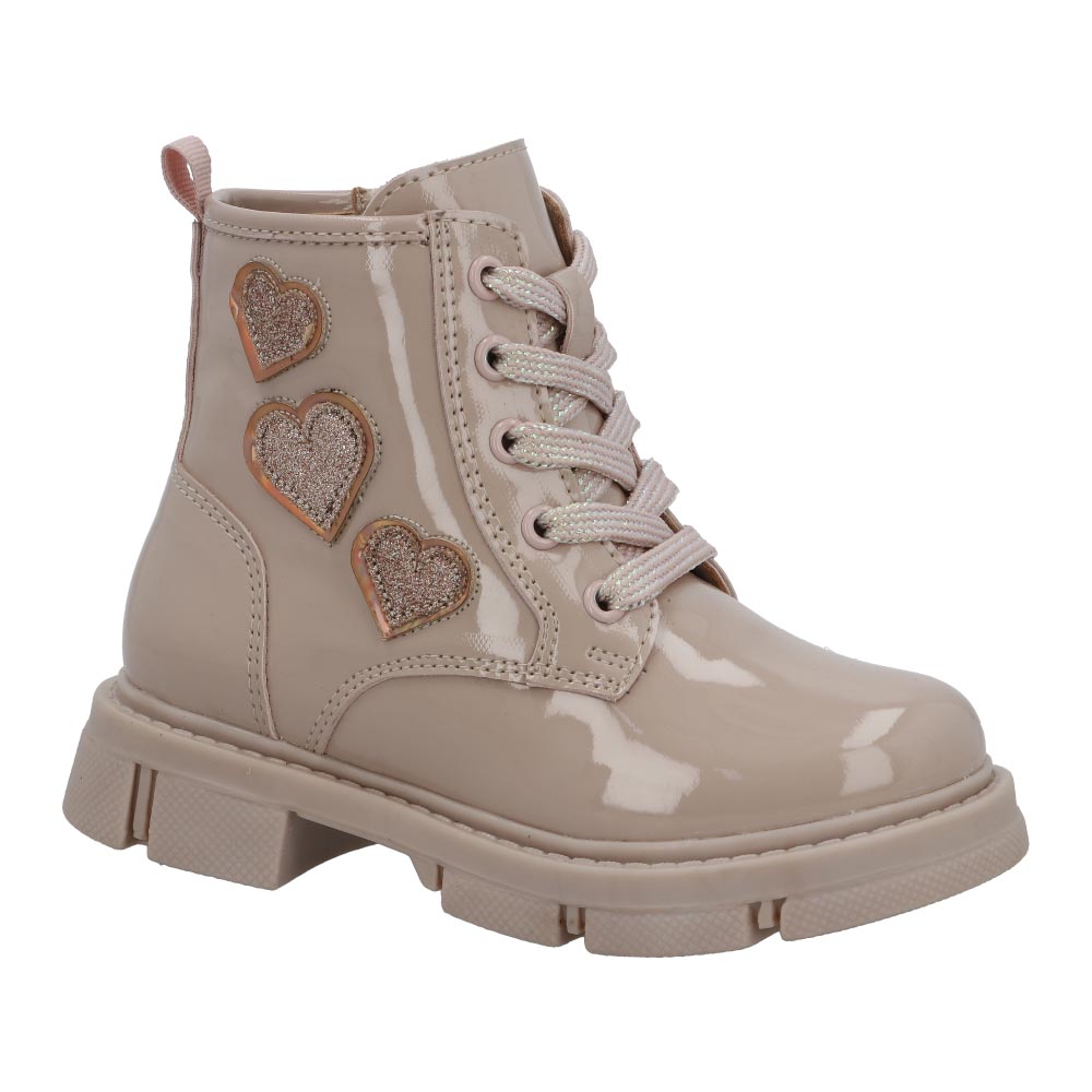 Foto 1 | Bota Bambino N5100 Charol Niña Botines Casuales Color Nutty Tallas 15-17