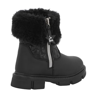 Foto 3 | Bota Invierno Bambino N5117 Niña Botines Peluche Color Negro Tallas 13 Al 17