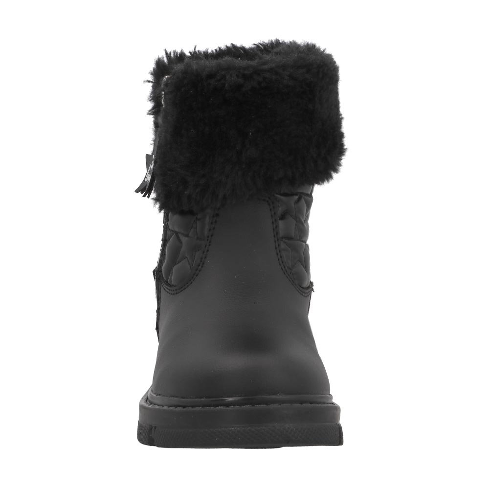Foto 6 pulgar | Bota Invierno Bambino N5117 Niña Botines Peluche Color Negro Tallas 13 Al 17