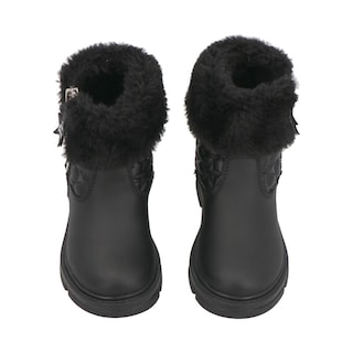 Foto 6 | Bota Invierno Bambino N5117 Niña Botines Peluche Color Negro Tallas 13 Al 17