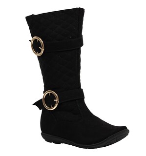 Foto 1 | Botas Corte Largo Negras Casuales Modernas para Niña