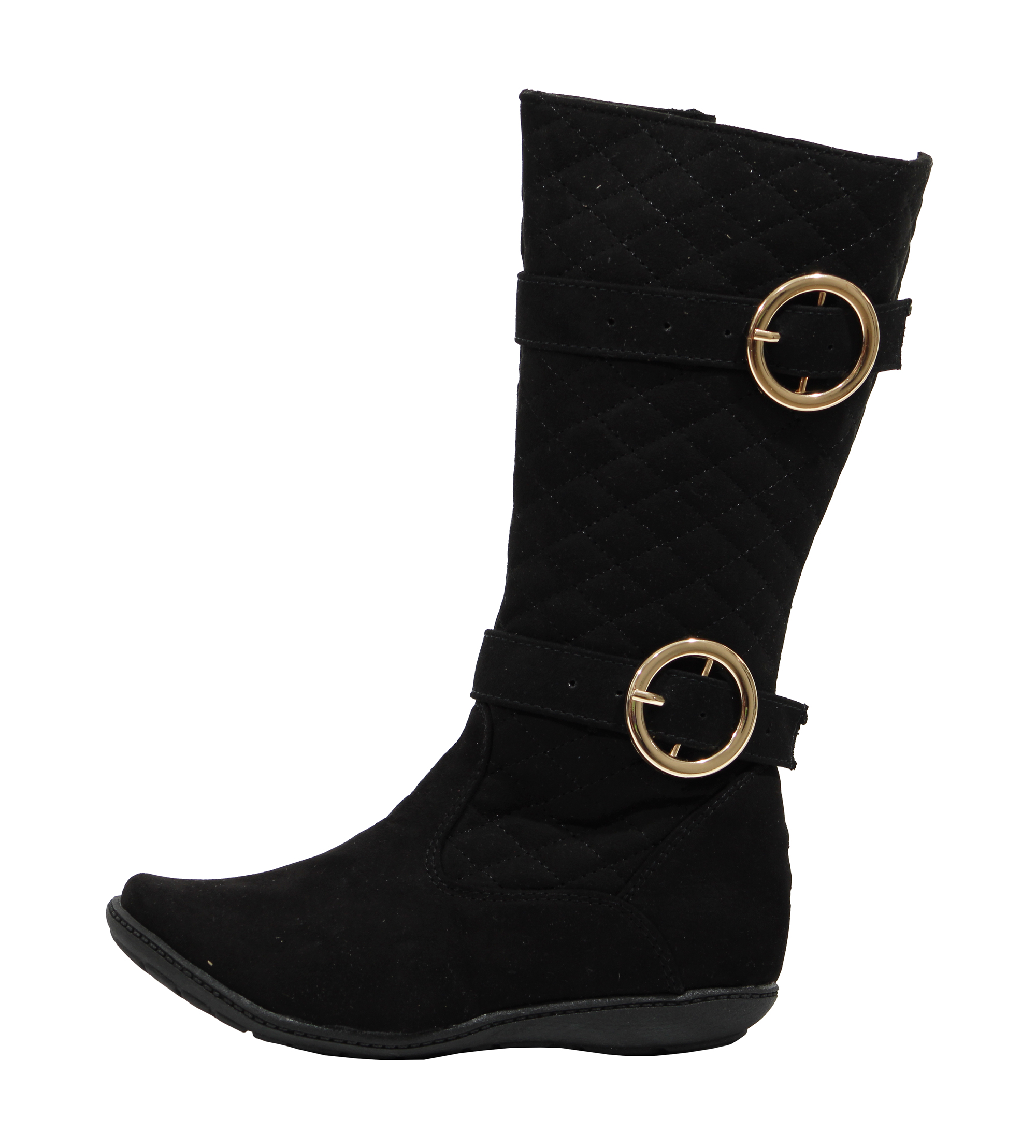 Foto 4 pulgar | Botas Corte Largo Negras Casuales Modernas para Niña