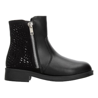 Foto 1 | Botines Mujer Tropicana Casual Negro Zipper Negro
