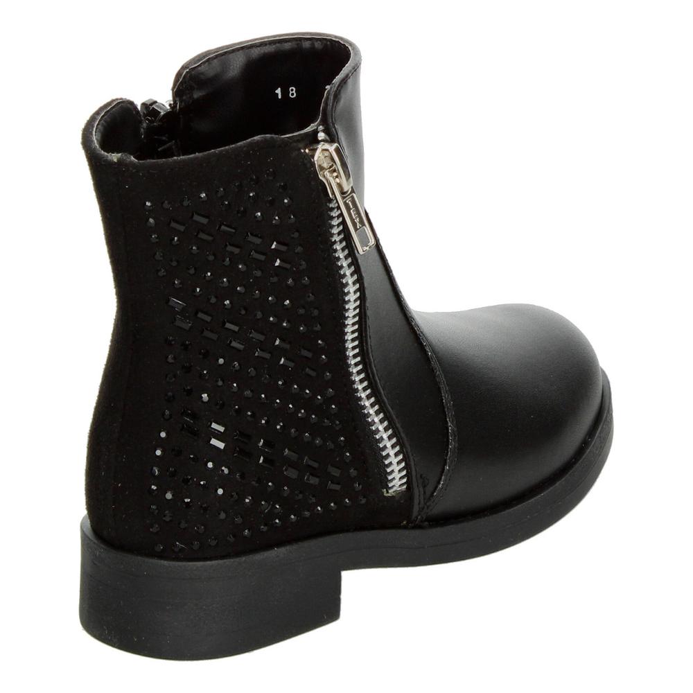 Foto 4 pulgar | Botines Niña Tropicana Color Negro Casual Zipper Cierre Negro