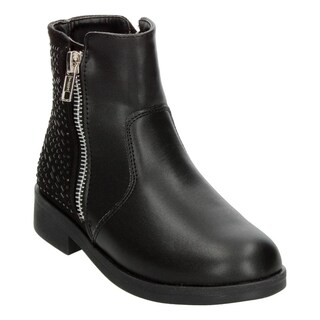 Foto 4 | Botines Niña Tropicana Color Negro Casual Zipper Cierre Negro