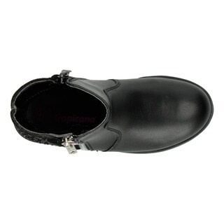 Foto 8 | Botines Niña Tropicana Color Negro Casual Zipper Cierre Negro